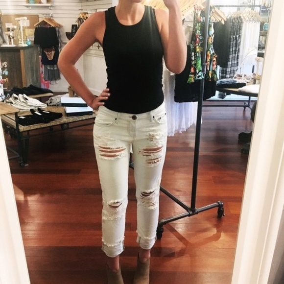 One Teaspoon Xanthe Awesome Baggies Jeans Light Wash Distressed Denim Size 25 - Picture 16 of 16